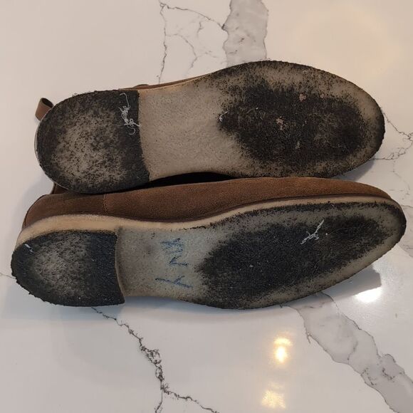 The Men's Store at Bloomingdale's Chelsea Boots Tan Suede Pull On Size 13 - Picture 7 of 9